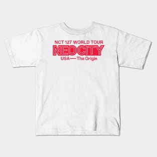 Kpop NCT 127 Neo City The Origin USA Kids T-Shirt